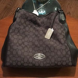 Brand New Black leather Coach Purse